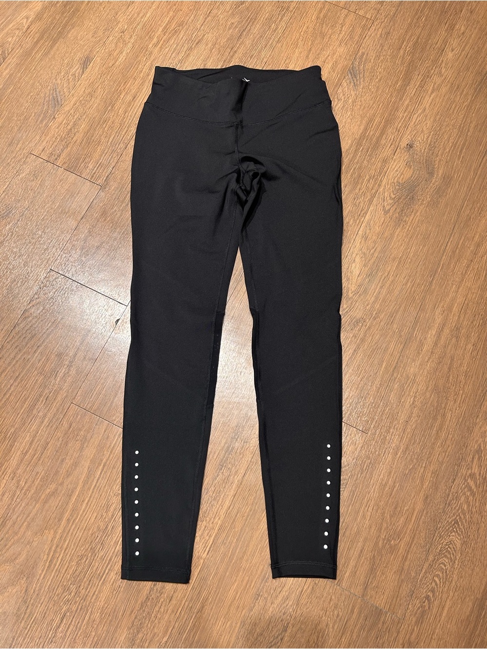 Old Navy Black Leggings with Reflective Dot Accents